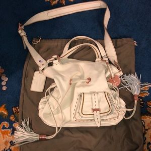 SOLD Lancel Premier Flirt bucket bag Ivory Large
